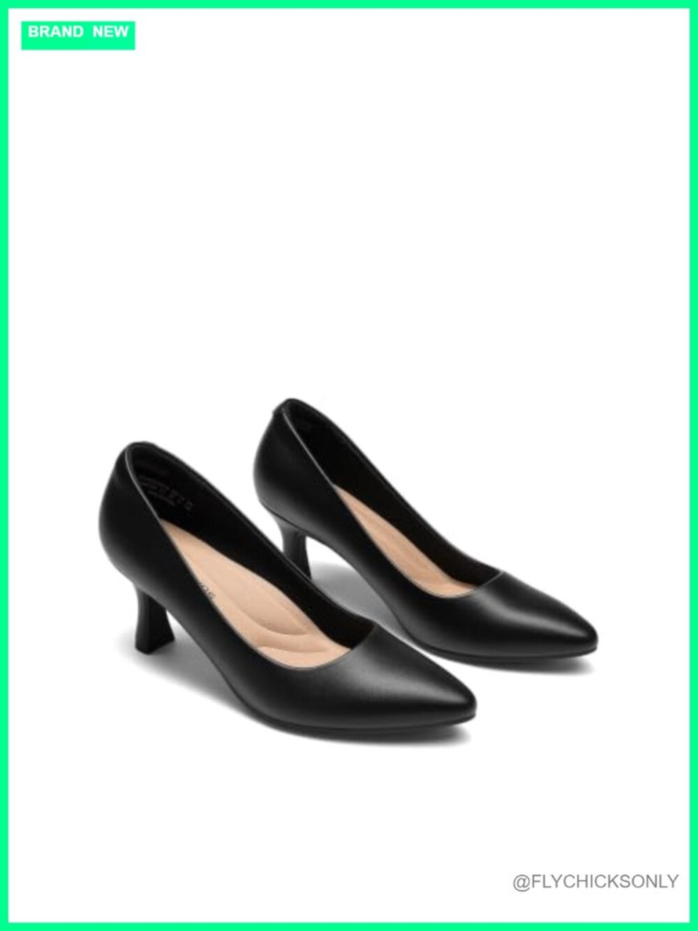 Women's Kitten Heel Pumps with Arch Support & Memory Foam Insole